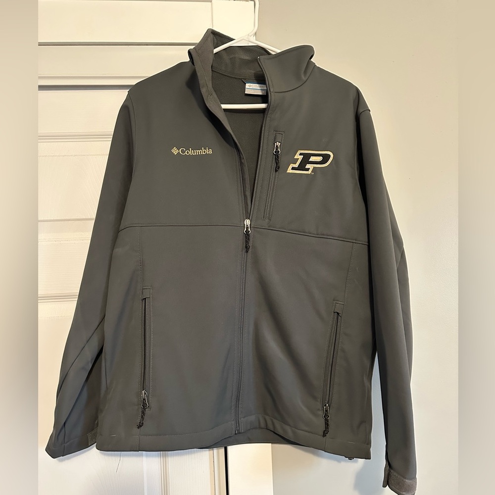 Purdue - Columbia Men's Gray Jacket